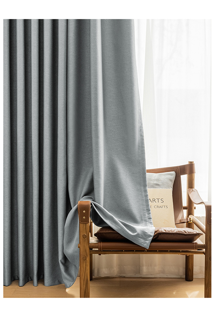 High light-blocking striped sunshade curtains 23