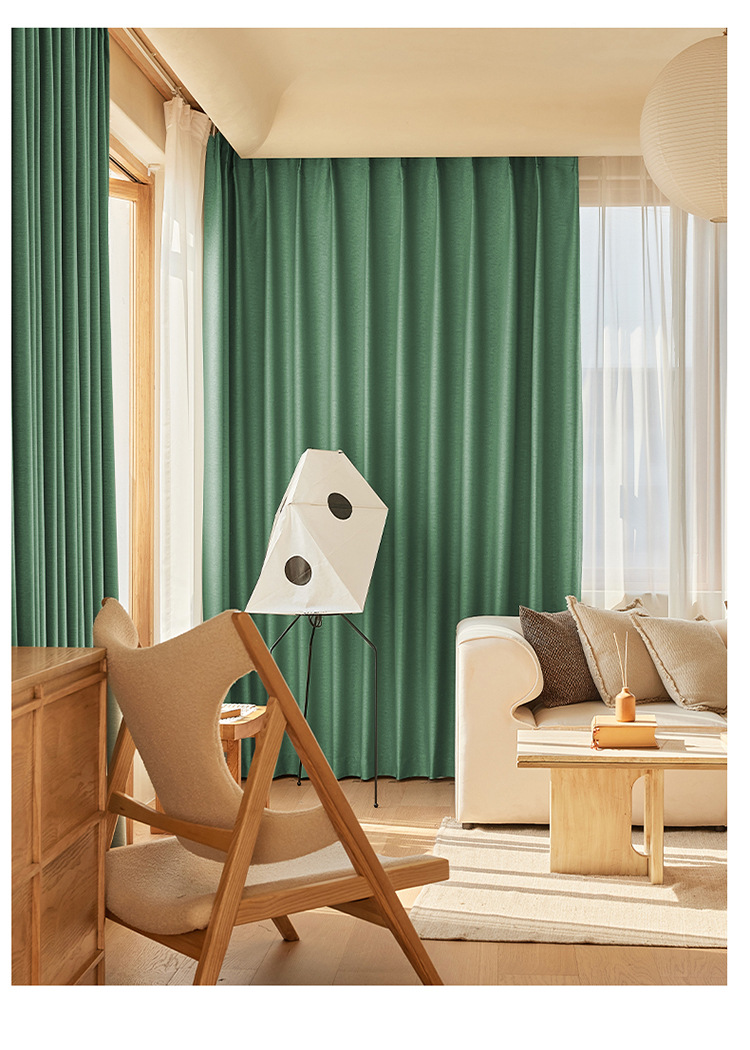 High light-blocking striped sunshade curtains 23 02