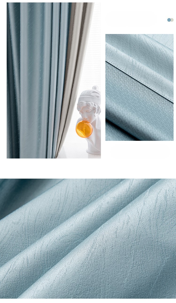 High precision jacquard blackout curtains 28 01