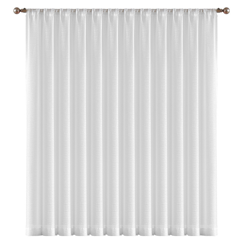 Woven white texture curtain screen 9 02