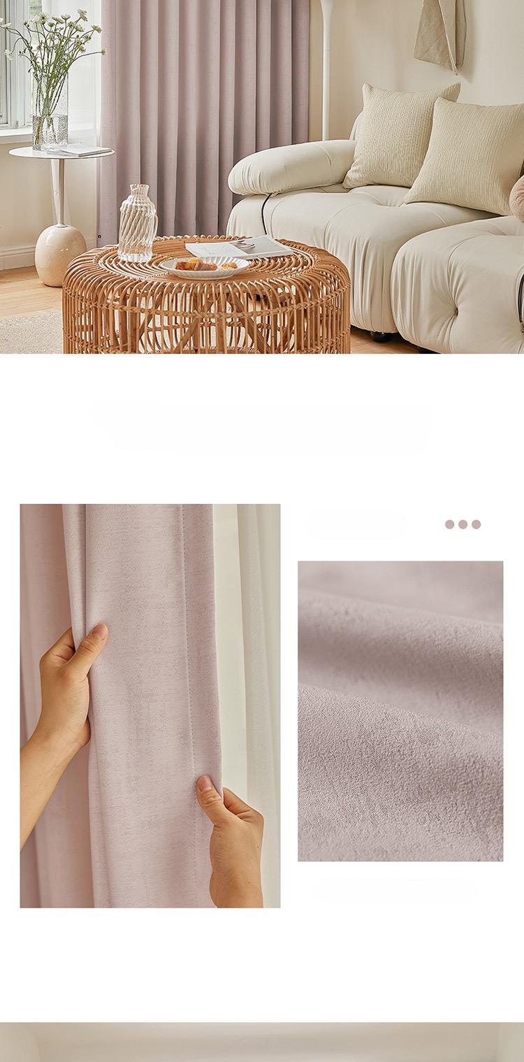 Full blackout bedroom fine velvet curtains 46