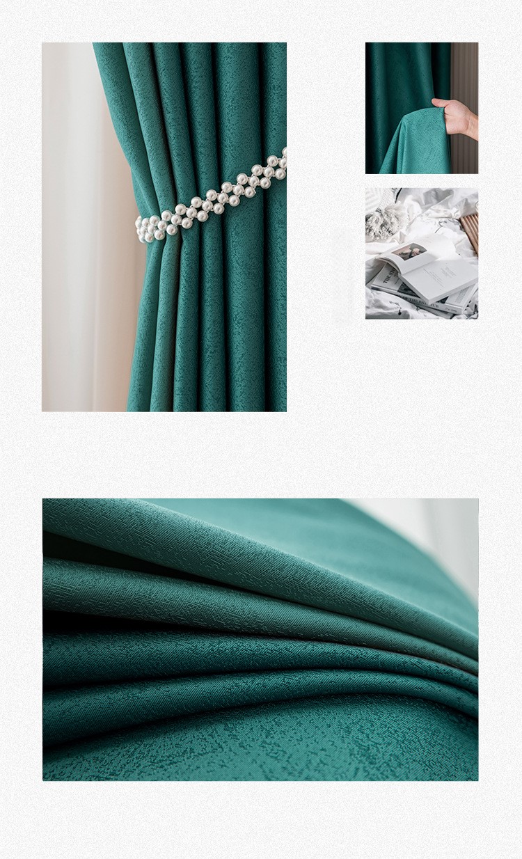 High-grade heat-insulating sunshade curtains for bedroom 37