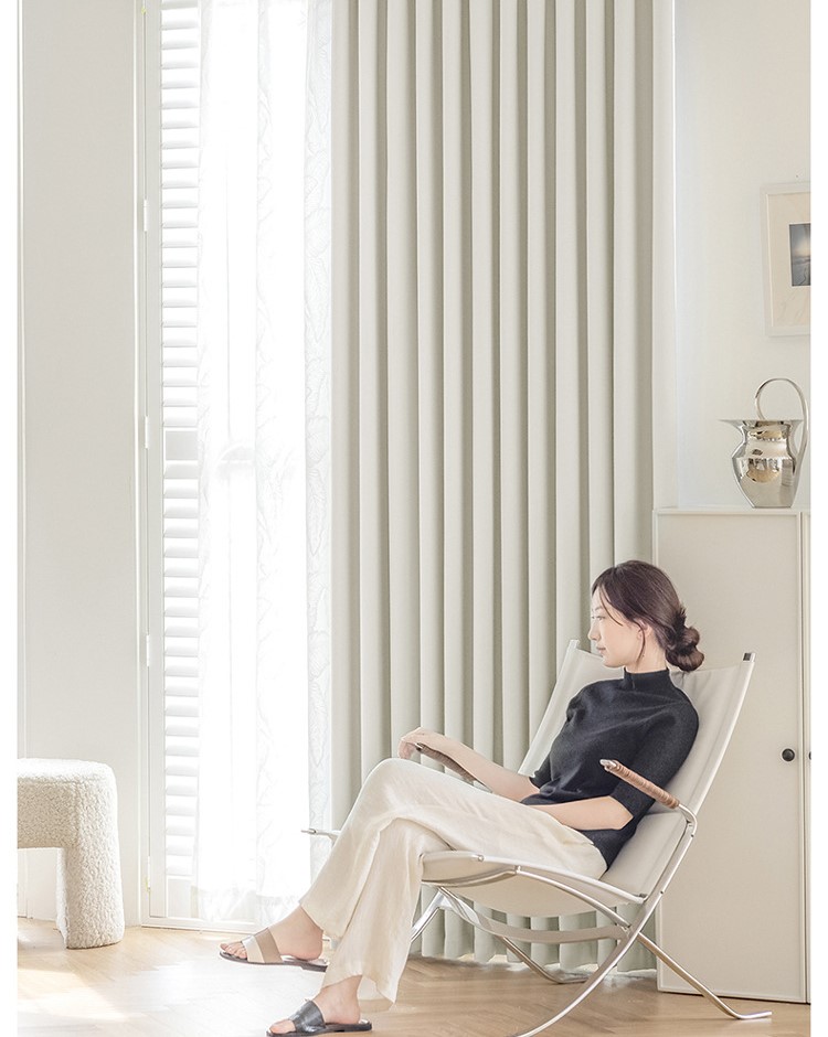 High temperature setting new French thick curtains 47 01