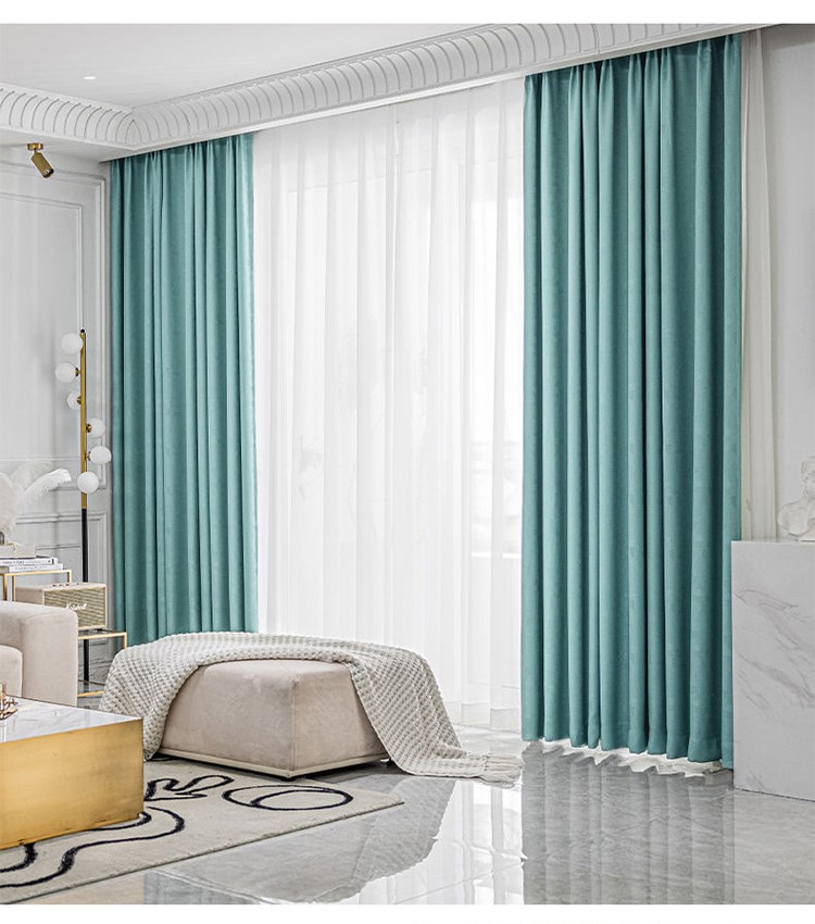 Modern simple blackout curtains pure 34