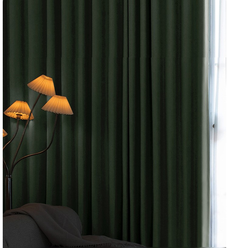 New style cloud velvet bedroom living room curtains 43