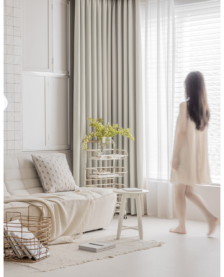 New style cloud velvet bedroom living room curtains 43