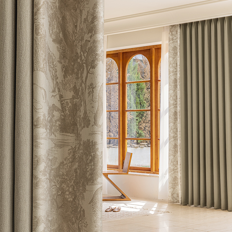 Retro european style curtains 42
