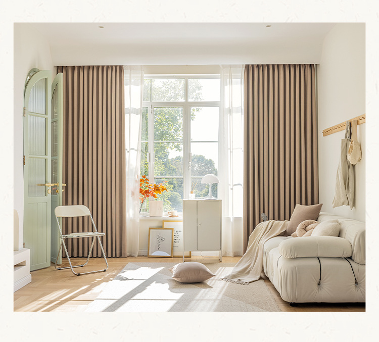 Bedroom blackout jacquard curtains 53