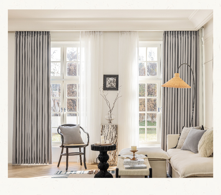 Bedroom blackout jacquard curtains 53