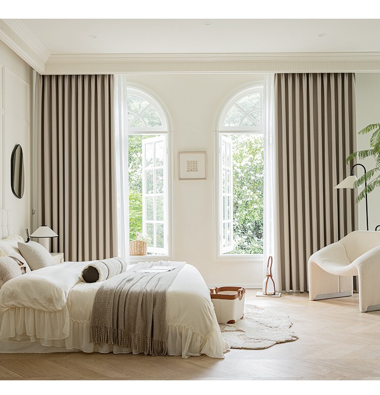 Formaldehyde-free blackout imitation cotton and linen curtains 54