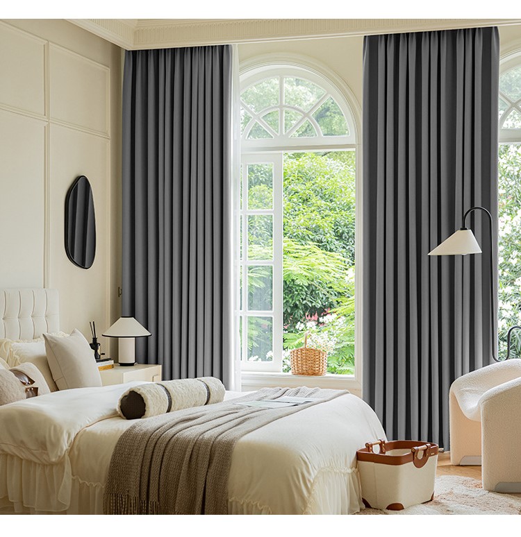 Formaldehyde-free blackout imitation cotton and linen curtains 54