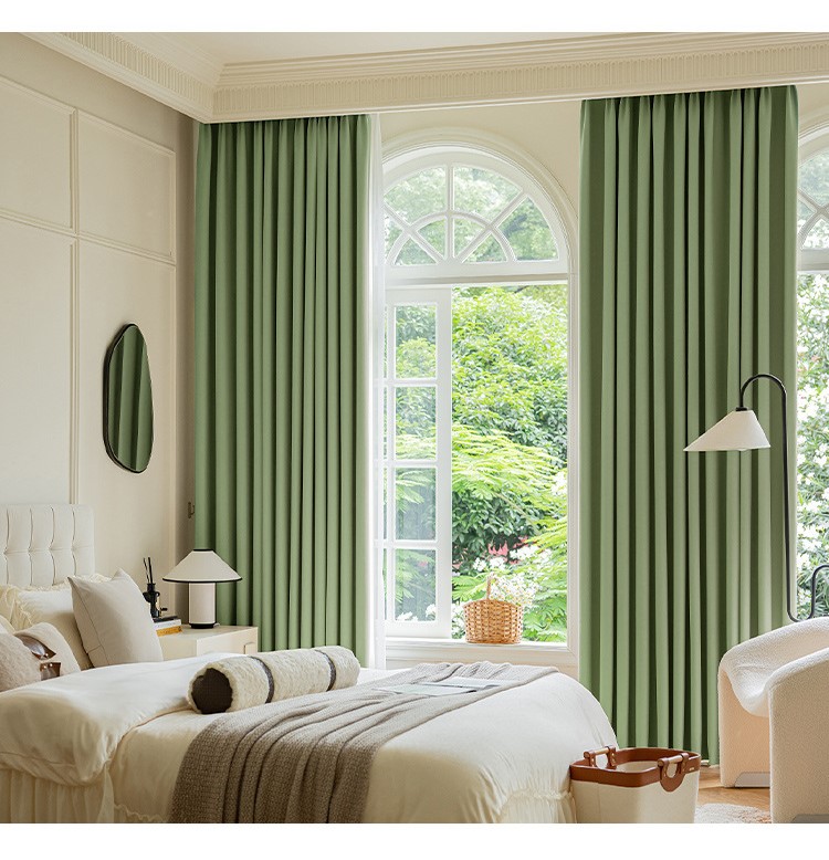 Formaldehyde-free blackout imitation cotton and linen curtains 54