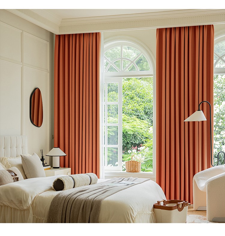 Formaldehyde-free blackout imitation cotton and linen curtains 54