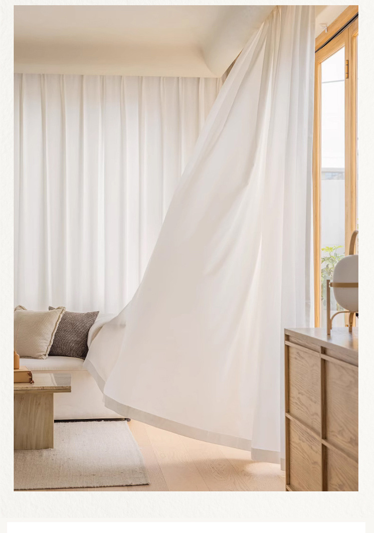 High-grade white sunshade curtain 60 01